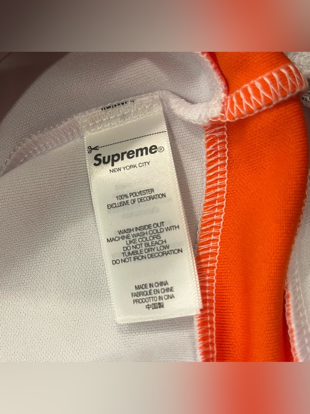 Supreme Paneled Hockey Jersey, White, Medium - Picture 5 of 8